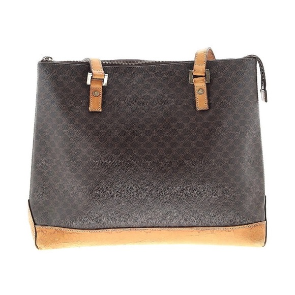 Celine Macadam Coated Canvas Leather Vintage Tote Bag - Picture 3 of 15